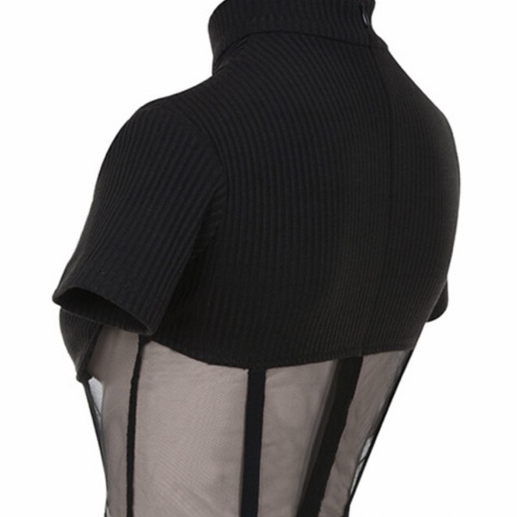 Mistress Rocks bustier mesh panel top so SEXY NWT - Picture 11 of 17